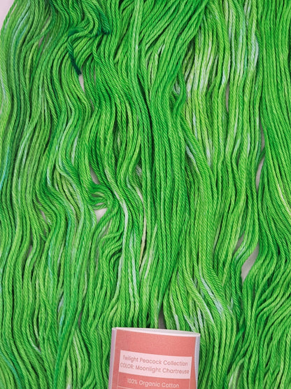 Twilight Peacock Moonlight Chartreuse | Twilight Peacock Collection | Sport - Twisted and Spun Studio